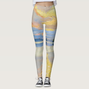 Akseli Gallen-Kallela - Sunset over het Ruovesi-me Leggings
