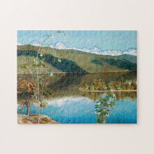 Akseli Gallen-Kallela - Thunderclouds on Horizon Legpuzzel