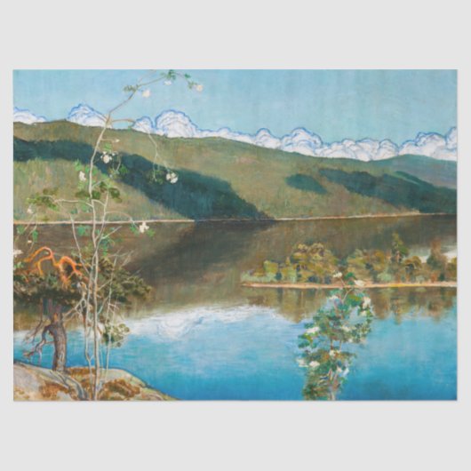 Akseli Gallen-Kallela - Thunderclouds on Horizon Tissuepapier (Voorkant)