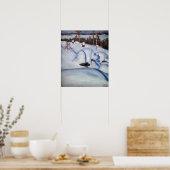 Akseli Gallen-Kallela - Winterlandschap #1 Poster (Keuken)