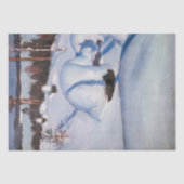 Akseli Gallen-Kallela - Winterlandschap #1 Tissuepapier (Voorkant)