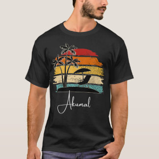  Akumal Beach Lover Palm Trees Spring Summe T-shirt