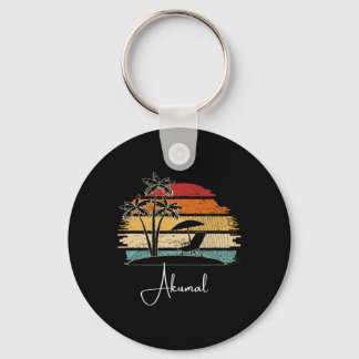 Akumal Beach Lover Palmbomen Lente en S Sleutelhanger