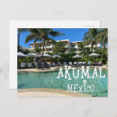 Akumal Mexico Design - Carte postale standard (Devant / Derrière)