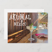 Akumal Mexico Design - Carte postale standard (Devant / Derrière)