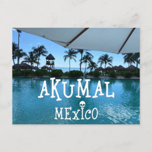 Akumal Mexico Design - Carte postale standard