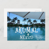 Akumal Mexico Design - Carte postale standard (Devant / Derrière)