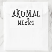 Akumal Mexico Design - Stickers Rectangle (Sac)