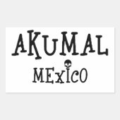 Akumal Mexico Design - Stickers Rectangle (Devant)