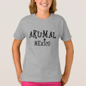 Akumal Mexico Design - T-shirt de base pour filles (Devant)