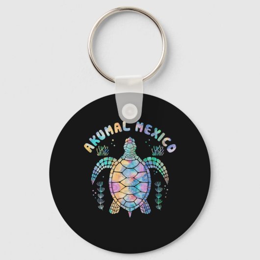 Akumal, Mexico, Zee Turtle Sleutelhanger (Voorkant)