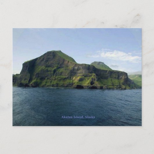 Akutan-eiland Briefkaart (Voorkant)
