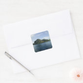Akutan Island Vierkante Sticker (Envelop)