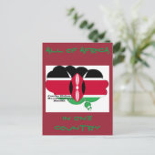 Al Afrika op één landkaart Briefkaart (Staand voorkant)