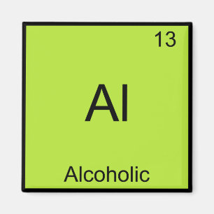 Al - Alcoholische Chemie Element Symbool Grappig Magneet