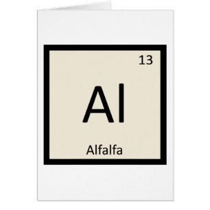 Al - Alfalfa Groente Chemie Periodiek Systeem