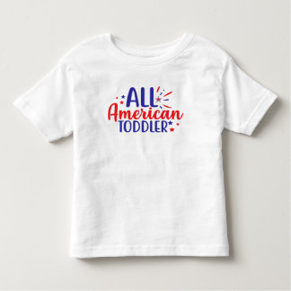 Al American Toddler 4 juli T-Shirt for Kids
