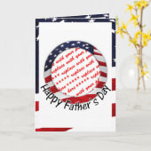 Al Amerikaans Vaderdag Lijst Kaart (Gele Bloem)