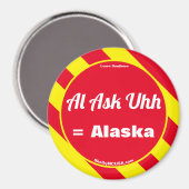 Al Ask Uhh Red/Yellow Magnet (Recto/Verso)