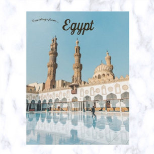 Al-Azhar moskee in Oud-Caïro Egypte Briefkaart