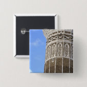 Al Bakiriya-moskee in Old Sana'a, Jemen Vierkante Button 5,1 Cm (Voorkant /achterkant)