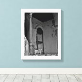 Al Balad Cat Canvas Afdruk (Insitu (Houten vloer))