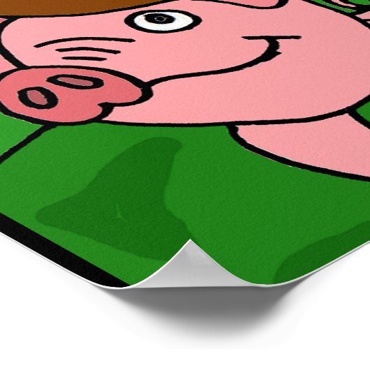 AL- Barnyard Animals Folk Art Poster (Coin)