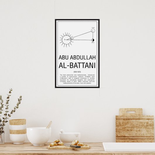 Al-Battani Poster (Keuken)