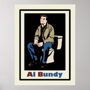 Al Bundy op het toilet Gehuwd met kinderen Poster