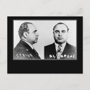 Al Capone Mugshot-kaarten en -Briefkaarten Briefkaart