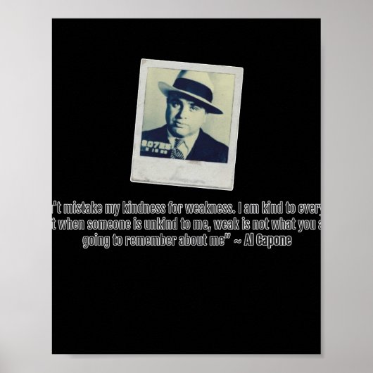 Al Capone Quote Poster (Voorkant)