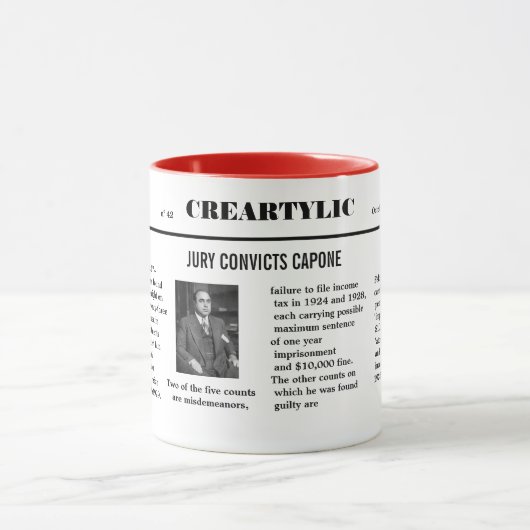 Al Capone veroordeelde Mok (Midden)