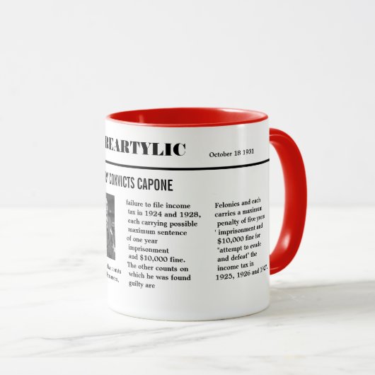 Al Capone veroordeelde Mok (Voorkant rechts)