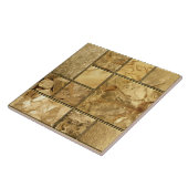 Al dat goud - geometrisch mozaïekpatroon N1 Tegeltje (Zijkant)