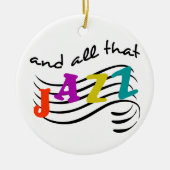 Al dat Jazz Keramisch Ornament (Voorkant)