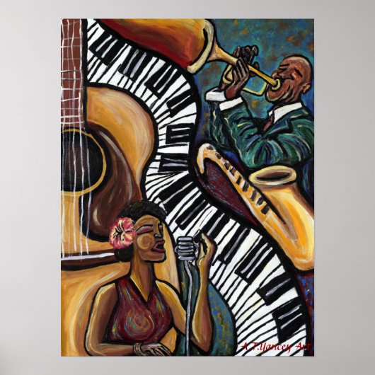 Al dat Jazz Poster (Voorkant)