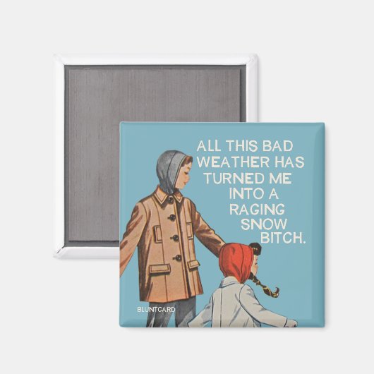 Al dat slechte weer! magneet (Voorkant / Achterkant)