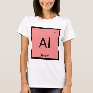 Al - Dente Pasta Chemie Periodiek Systeem Symbool T-shirt