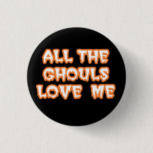 Al die ganzen houden van me, ronde zwarte Button
