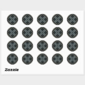Al die glitters ronde sticker (Vel)