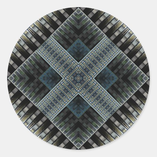 Al die glitters ronde sticker (Voorkant)