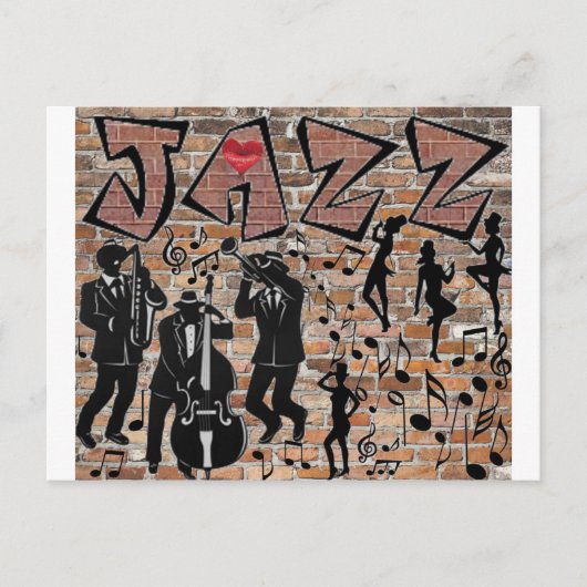 AL DIE JAZZ BRIEFKAART (Voorkant)