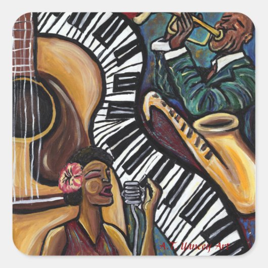 Al die jazz Sticker (Voorkant)