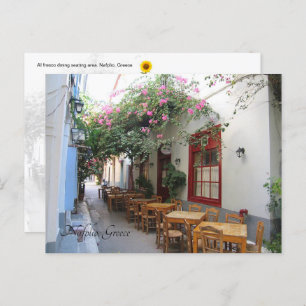 Al Fresco, Nafplio, Griekenland - briefkaart