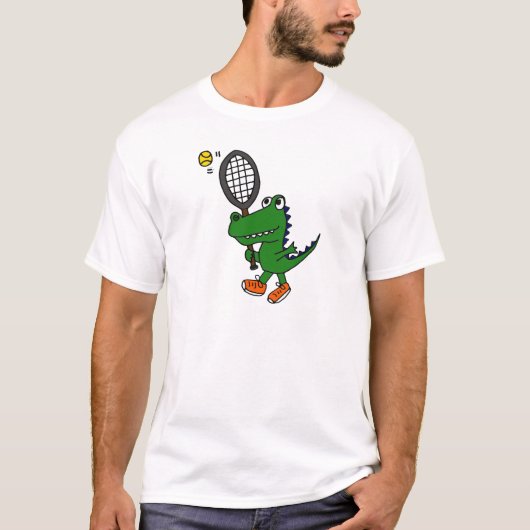 AL- Funny Gator-speltennis T-shirt (Voorkant)