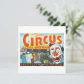 Al G. Kelly en Miller Bros. Circus grootste wereld Save The Date (Staand voorkant)