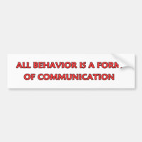 Al gedrag is een vorm van communicatie