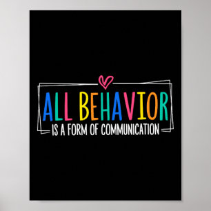 Al gedrag is een vorm van communicatie-gespierde t poster