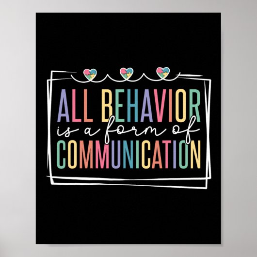 Al gedrag is een vorm van communicatie poster (Voorkant)