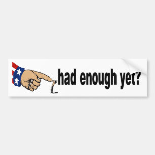 al genoeg ? bumpersticker